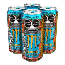 Bebida Energética Monster Mango 473ml 4 Pack