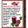 Cherie Sweet Heart Organic Beet Root Juice Powder, Natural Nitrates