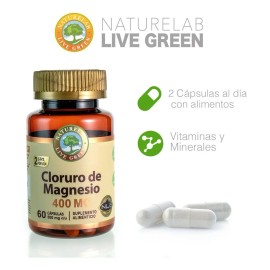 Cloruro De Magnesio - 60 Cápsulas De 400mg - Naturelab Sabor Sin sabor