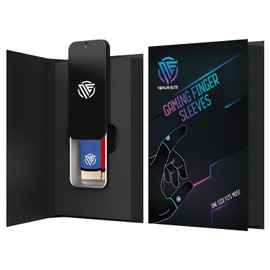 Nexus Elite Gamer sleeves for pubg , mobile gaming finger cots sleeve gloves and covers , compression for thumb arthritis sweaty hands , Blaze Fusion