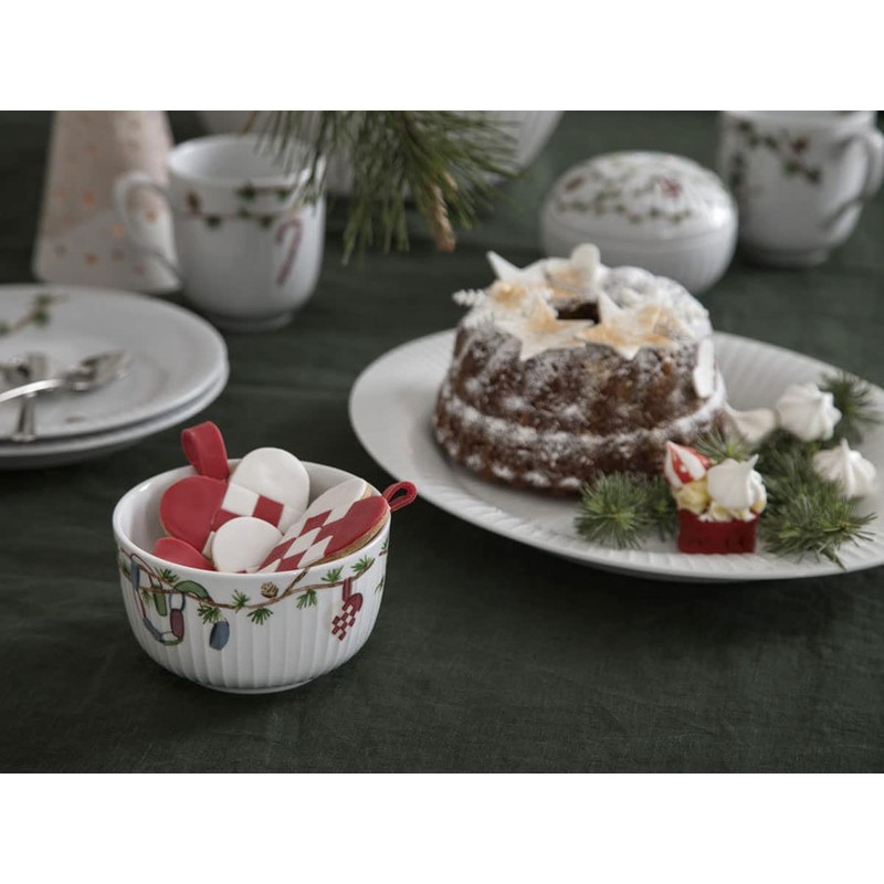 Kähler Bowl Diameter 12 cm Serving Hammershøi Christmas Handmade White