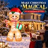 8FT Christmas Inflatable Gingerbread Man for Yard – LED Lighted