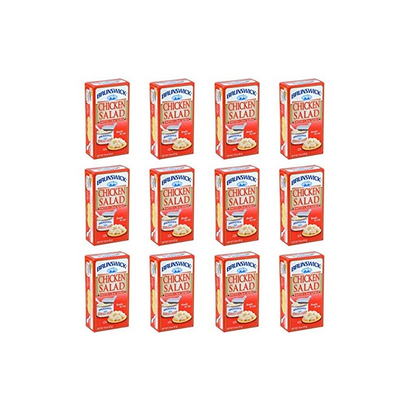 Brunswick Chicken Salad With Crackers 12 Packs 3.0 oz ready