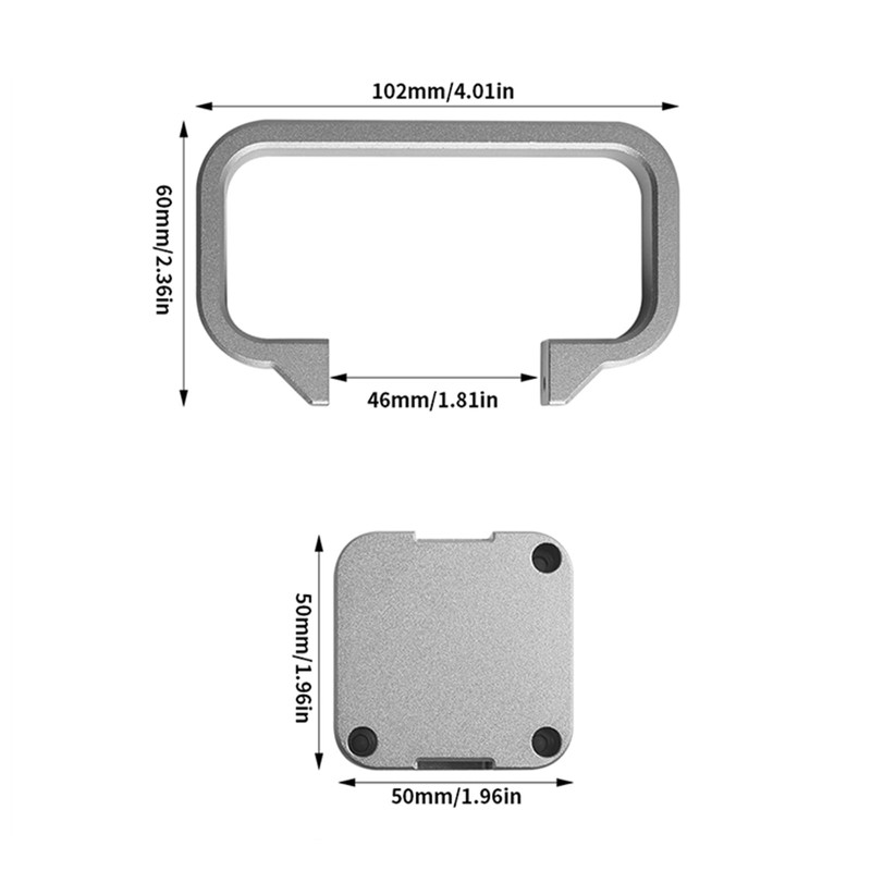 ZLYLVRC Aluminium Alloy Handle Rectangular Pull Handle Hole Extrusion Profile