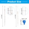 PATIKIL 5ml 10ml Glass Dropper Pipettes, 6pcs Lab Graduated Scaled
