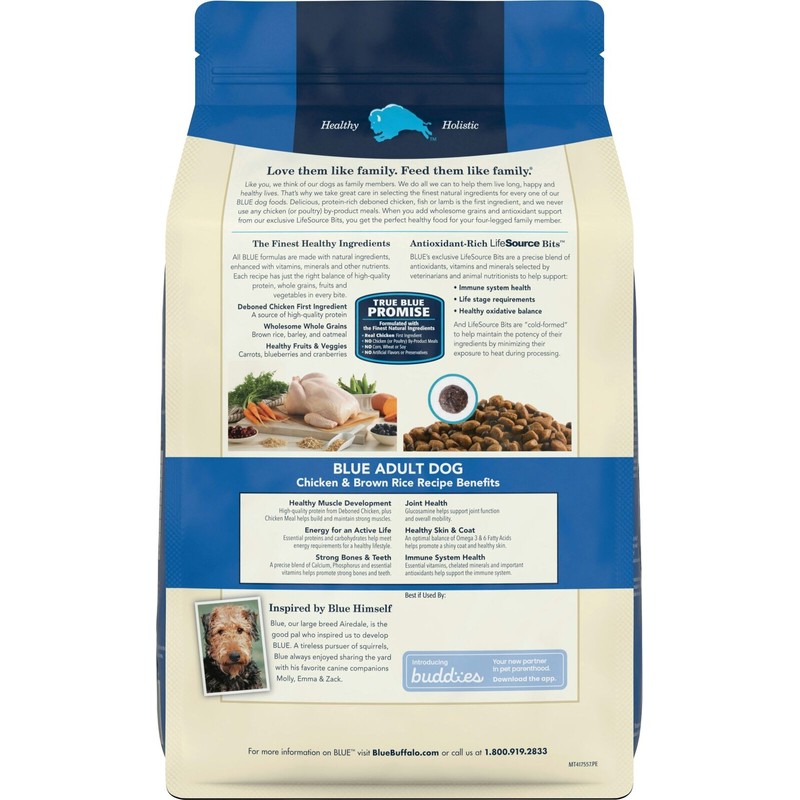 Blue Buffalo Food Dog Adult Chicken Brown Rice