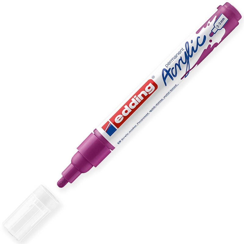 edding 5100 acrylic marker medium - basic colours - 6