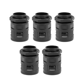 sourcing map Cable Gland Corrugated Tube Connector AD25 Pipe Joint Clamps M25 Screw 5Pcs