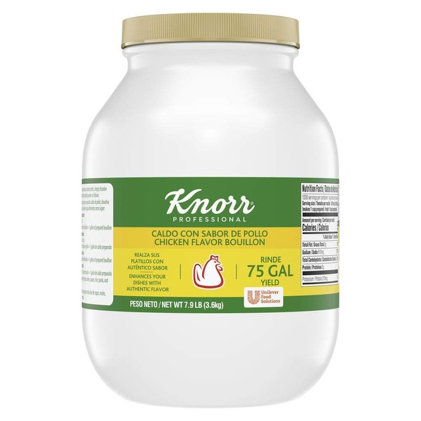 Knorr Professional Caldo de Pollo Chicken Bouillon Base, Shelf Stable Convenience, 0g Trans Fat, 7.9 lbs