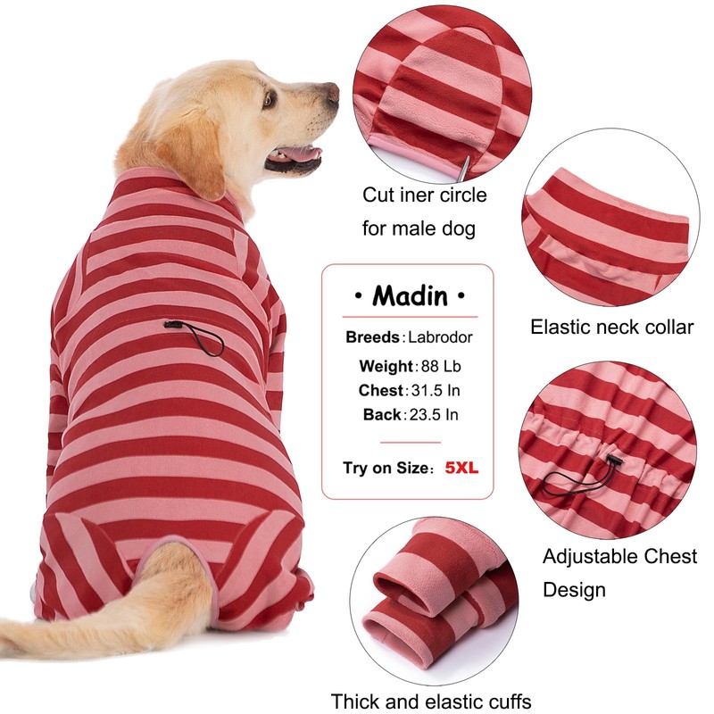 Dog Coats Autumn Winter Jumpsuit for Large Medium Dogs, Warmer