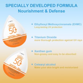 2g*15PCS Travel Size Sunscreen SPF50+ PA+ – Mini Sunscreen for Face & Body, Waterproof, Non-Greasy, Perfect for Outdoor, Beach, Daily Use, Summer Party & Thank You Gifts