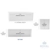 Royal Imports Florero acrílico Rectangular - Centro de Mesa Decorativo,