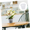 SUPVOX 10Pcs Root Control Flower Pots Transparent Plastic Nursery Planters