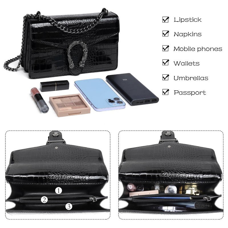 Travistar Crossbody Bag Women's Handbag Small Shoulder Bag Leather with