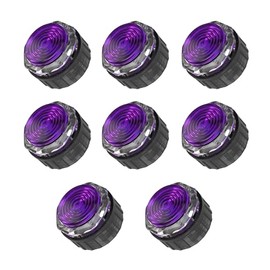 24MM Gamerfinger Mechanical Buttons HBFS-24-SCREW Silent Arcade Screw Buttons (8PCs) (crystal base+purple cap)