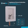 Holdrite Appliance Fixture Outlet Box with 3/8 Inch OD Compression