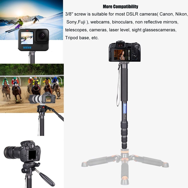 ARTCISE M05 32.4MM Camera Monopod Compact Portable Unipod Aluminum 5-Section