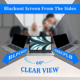 LanQii Magnetic Privacy Filter for MacBook Air 13.6 Inch M2/M3 (2023 2024), Privacy Filter, Anti-Blue Light Filter, Removable Anti-Spy Privacy Film for MacBook Air 13.6 Inch (A2681/A3113)