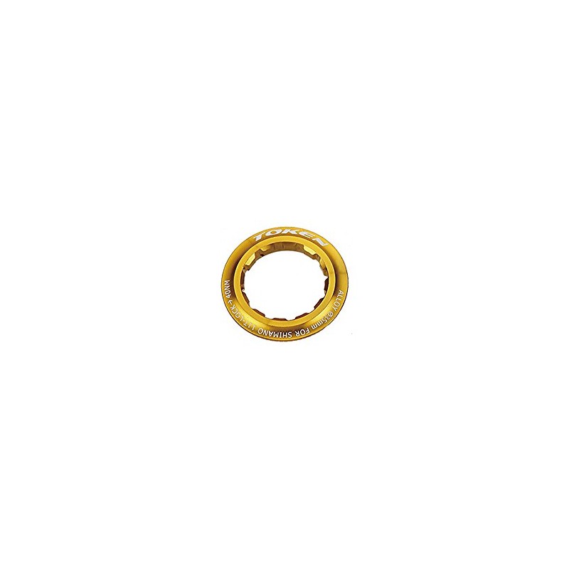Token Products Lock Ring for Shimano 12T Cassette, Gold