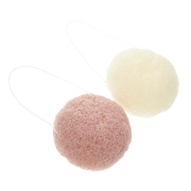 Healeved 2pcs Face Wash Sponge Scrubber Facial Cleansing Sponge for Blackhead Removal Deep Pore Cleaning Face Spa Tool Women Facial Exfoliator for Women Random Color