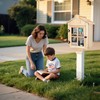 Ruomi1y Little Library Box Outdoor Free Library Kit,Double Literature Little