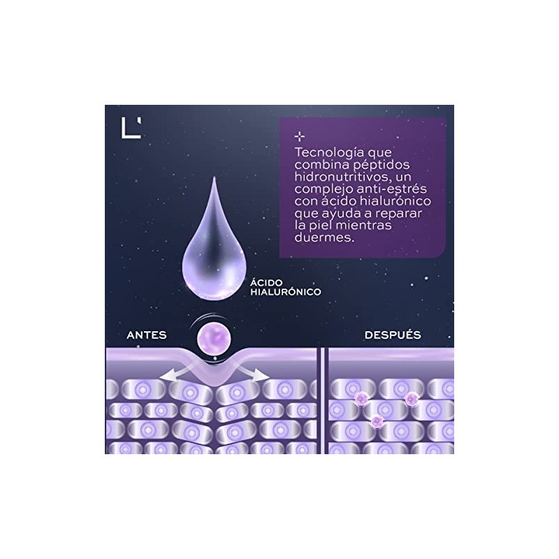 L'BEL - Nocturne Antiedad Concentrado Facial con Ácido Hialurónico 30
