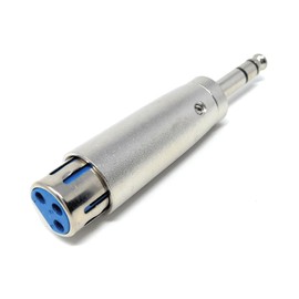 DRUT 1pcs. 6.35mm Stereo Jack to XLR Socket Adapter, Music Instruments, Microphone Cable Converter