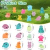 50pcs Luminous Mini Resin Animals Glow in the Dark Tiny
