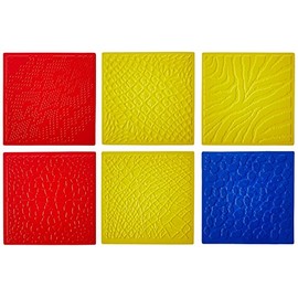 ROYLCO R5817 7 by 7-Inch Animal Skins Rubbing Plates, 6-Pack