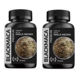 2 Pack Blackmaca Raíz Maca Negra 30 Caps 2 Pack Sabor Natural
