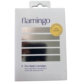 For Flamingo Flamingo Women's Razor Blade Refills - 5-Blade Refill Cartridges - 8ct