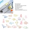 100pcs Colorful Paper Clips 20 Cute Shapes Stable Clamping Lightweight