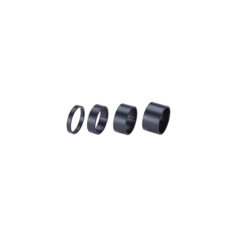 BBB Cycling Matt Black Aluminium Spacers Ultra Lightweight Unique Design