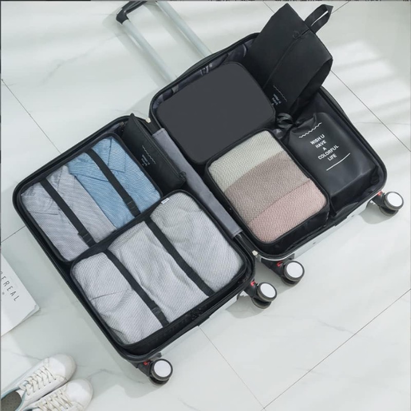 Travel Pouch Set, Clothes Storage Bag, For Travel, Business Trips,