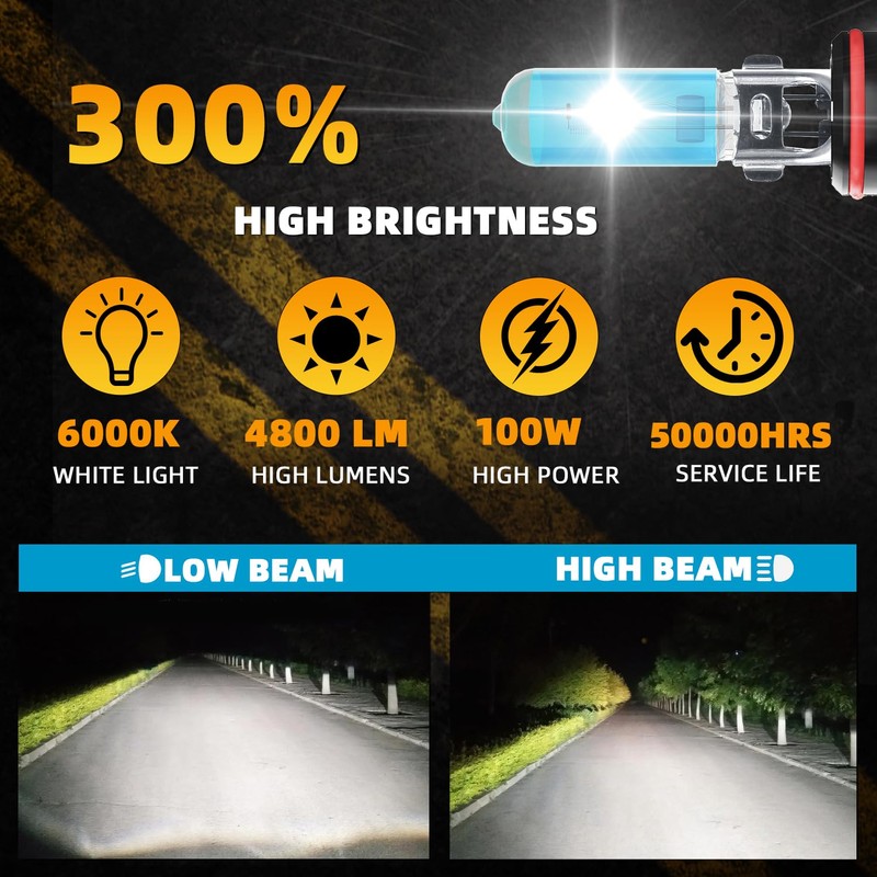 XG Glitter Headlights Fit for Dodge Charger 2006-2010 Halogen Headlight