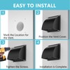 HG Power 4 Inch Dryer Vent Cover Outside with Removable
