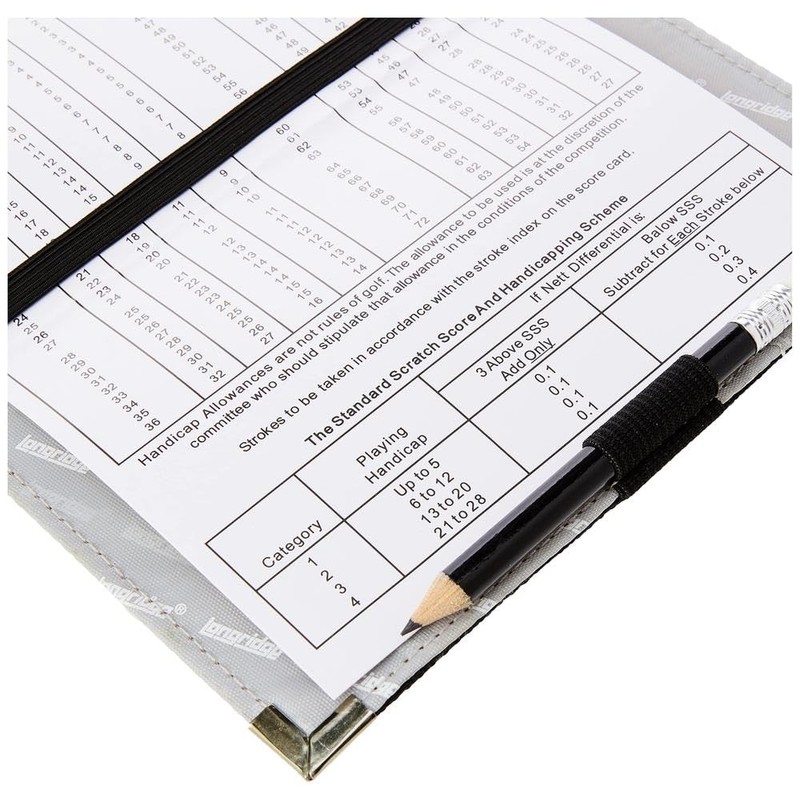 Longridge Deluxe Golf Scorecard Holder - Black