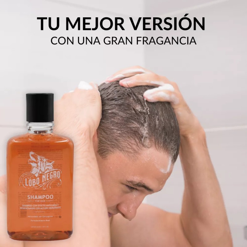 Lobo Negro Shampoo Lobo Negro Anticaída Regenerador Hidratante 350ml