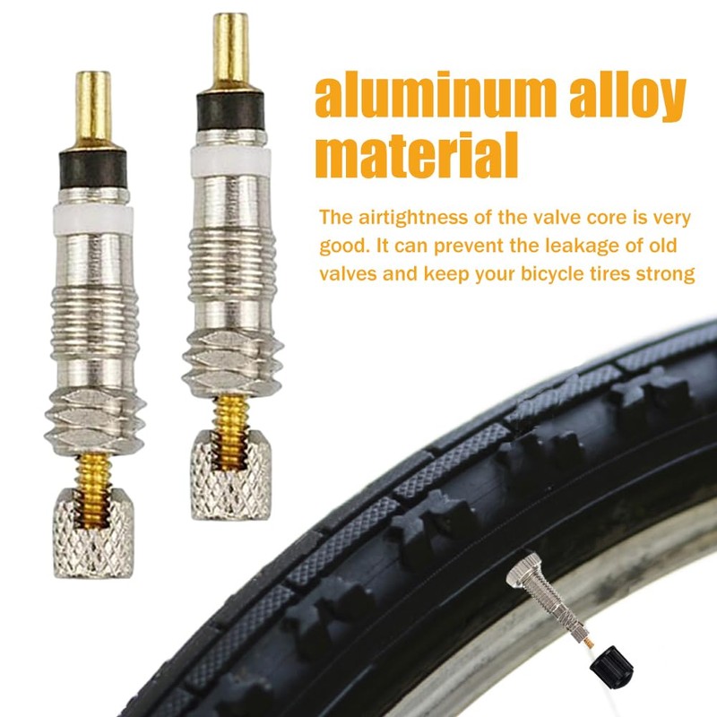 20pcs French Presta Valve Core Kit, Bicycle Valve Adapter with