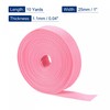 sourcing map Lightweight Polypropylene Webbing Strap 1" 10 Yards Pink