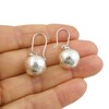 Matt Ball Bead 925 Sterling Silver Threader Earrings