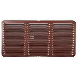 LOMANCO C816BR Cornice Vent, 16" by 8", Brown