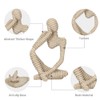 prosfalt Sandstone Resin Thinker Style Abstract Sculpture Statue Collectible Figurines