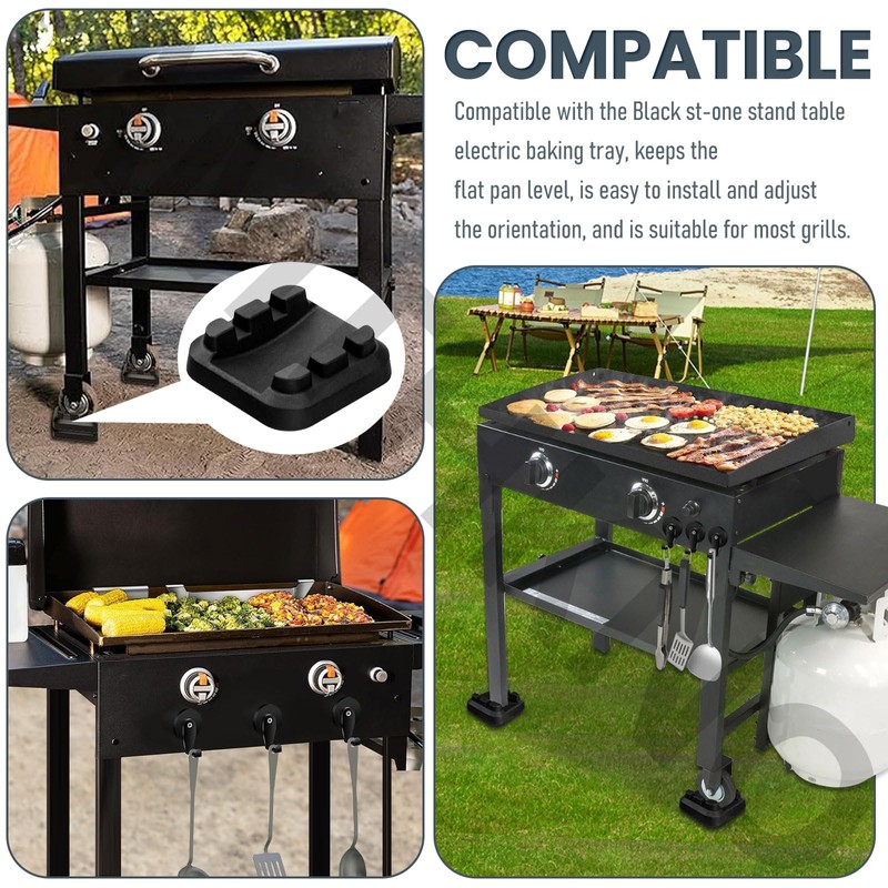 8 Pack Griddle Leveling Shims/Grill Accessories Compatible with Black st-one