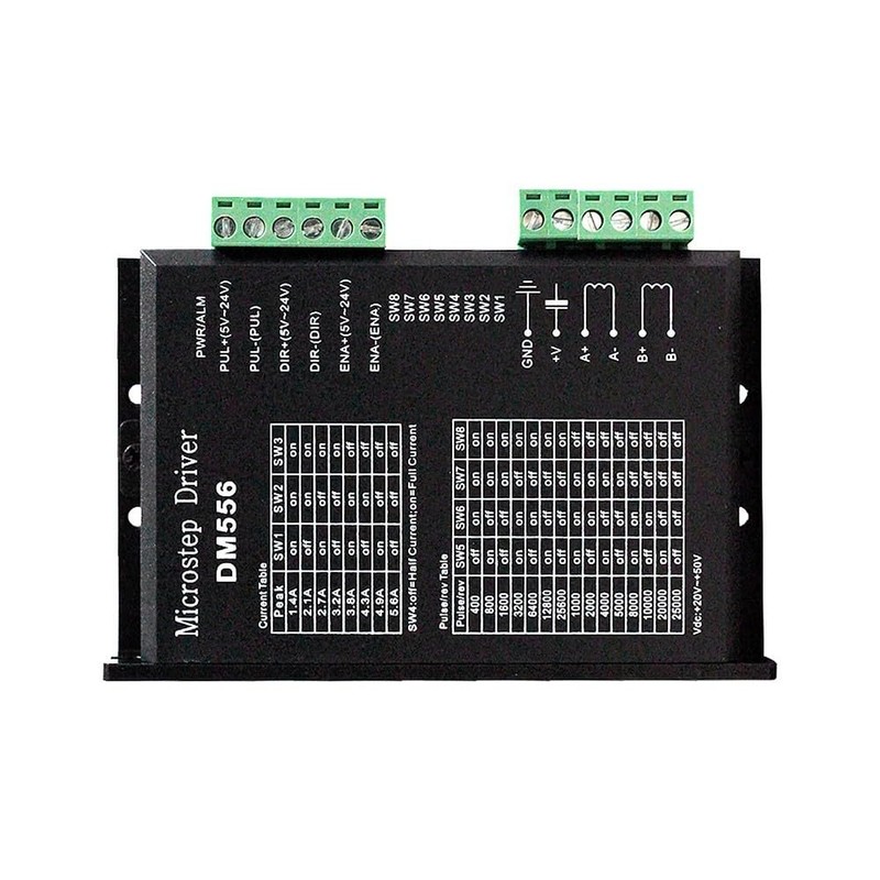 DM556 Stepper Motor Driver, DC 20-50V 5.6A DSP Digital Stepper