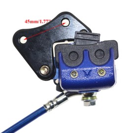 PRO BAT Hydraulic Front Brake Caliper Cylinder Master with Extra Brake Pad for 50cc 70cc 90cc SSR 110cc 125cc Atomik SSR Apollo Chinese Dirt Bike Pit Bike, Blue