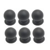 BOZONLI Pack of 6 Matt Black Ball Knobs, Drawer Knobs,