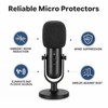 Foam Microphone Cover, 2Pcs Black Headset Mic Windscreen Covers, Soft