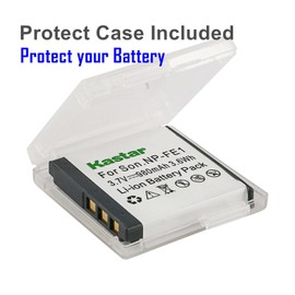 Kastar 1-Pack NP-FE1 Battery and LCD AC Charger Compatible with Sony NP-FE1 Battery, Sony BC-CS3 Charger, Sony Cyber-Shot DSC-T7, Cyber-Shot DSC-T7/B, Cyber-Shot DSC-T7/S Digital Cameras