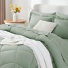 CozyLux King Comforter Set with Sheets 7 Pieces Bed in